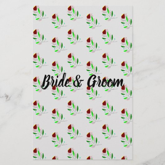 Bloemen Waar was de bruid? Shower Game Kaart Flye (Achterkant)