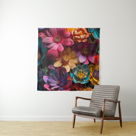 Bloemen Wandkleed (In situ)