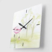 Bloemen wandklok (Hoek)