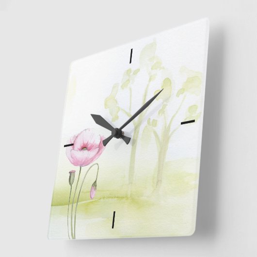 Bloemen wandklok (Hoek)