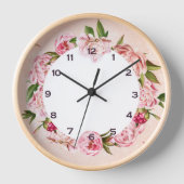 Bloemen wandklok Design (Voorkant)