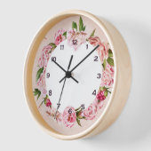 Bloemen wandklok Design (Hoek)