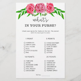 Bloemen wat er in je handtas zit