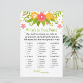 Bloemen Wat zit er in je handtas? (Staand voorkant)