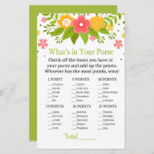 Bloemen Wat zit er in je handtas? (Voorkant / Achterkant)