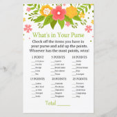 Bloemen Wat zit er in je handtas? (Voorkant)