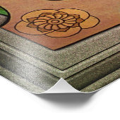 Bloemen water van Élisabeth Sonrel Foto Afdruk (Hoek)