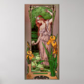 Bloemen water van Élisabeth Sonrel Poster (Voorkant)