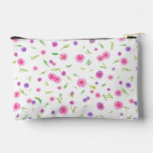 Bloemen Waterverf Accessoire Pouch Gift voor Mam Etui (Achterkant)