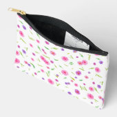 Bloemen Waterverf Accessoire Pouch Gift voor Mam Etui (Open)