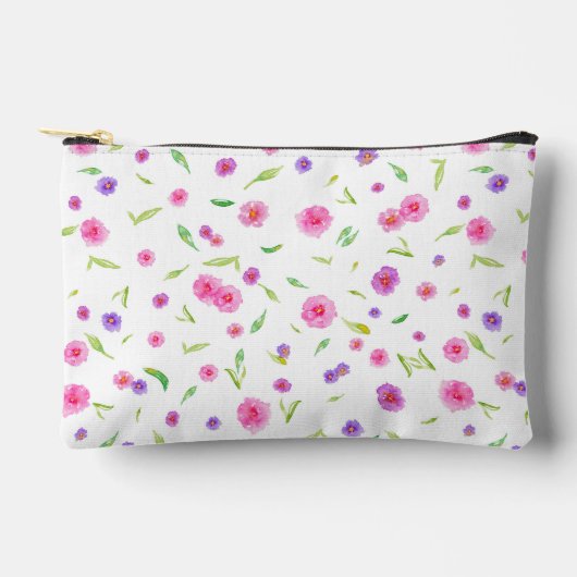 Bloemen Waterverf Accessoire Pouch Gift voor Mam Etui (Voorkant)