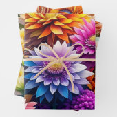 Bloemen Waterverf Ai Art Inpakpapier Vel (In situ)