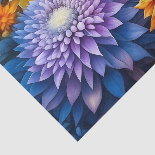  Bloemen Waterverf Ai Art Tissuepapier (Detail)