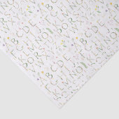 Bloemen Waterverf alfabet Tissuepapier (Detail)