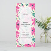 Bloemen Waterverf All Purpose Party Kaart (Staand voorkant)