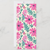 Bloemen Waterverf All Purpose Party Kaart (Achterkant)