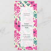 Bloemen Waterverf All Purpose Party Kaart (Voorkant / Achterkant)