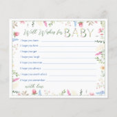Bloemen Waterverf Alphabet Well Wensen voor Baby (Voorkant)