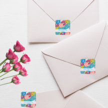 Bloemen Waterverf Art Deco Vrijgezellenfeest