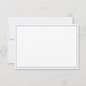 Bloemen waterverf blauw hortensia begrafenis bedankkaart (Achterkant)