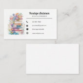 Bloemen Waterverf boeken Visitekaartje (Voorkant / Achterkant)