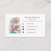 Bloemen Waterverf boeken Visitekaartje (Voorkant)