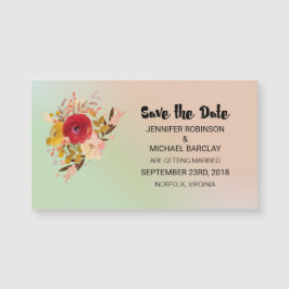 Bloemen Waterverf Boeket Bruiloft Save the Date