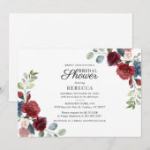 Bloemen Waterverf Boho Vrijgezellenfeest Kaart (Voorkant / Achterkant)