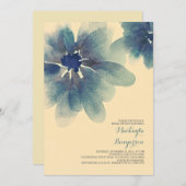 Bloemen waterverf Bruids Douche Uitnodigingen (Voorkant / Achterkant)