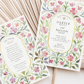  Bloemen Waterverf bruiloft Kaart