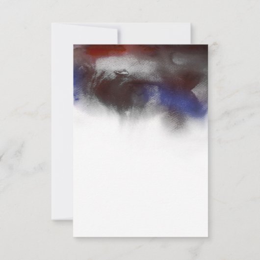 Bloemen Waterverf Bruiloft RSVP Kaarten (Achterkant)