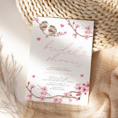 Bloemen Waterverf Cherry Blossom Vrijgezellenfeest Kaart