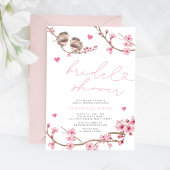 Bloemen Waterverf Cherry Blossom Vrijgezellenfeest Kaart