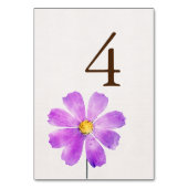 Bloemen Waterverf Cosmos Daisy Terracotta Bruiloft Kaart (Achterkant)