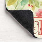  Bloemen Waterverf Elegant Chic Monogram Muismat (Hoek)