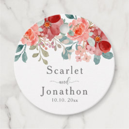 Bloemen Waterverf Eucalyptus herfst bruiloft Bedankjes Labels