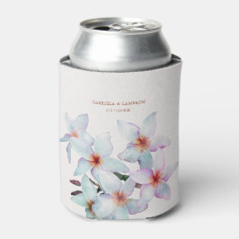 Bloemen Waterverf Frangipani Terracotta Bruiloft Blikjeskoeler