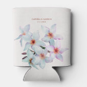 Bloemen Waterverf Frangipani Terracotta Bruiloft Blikjeskoeler (Achterkant)