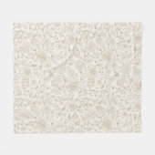 Bloemen  waterverf geschetst fleece deken (Voorkant (Horizontaal))