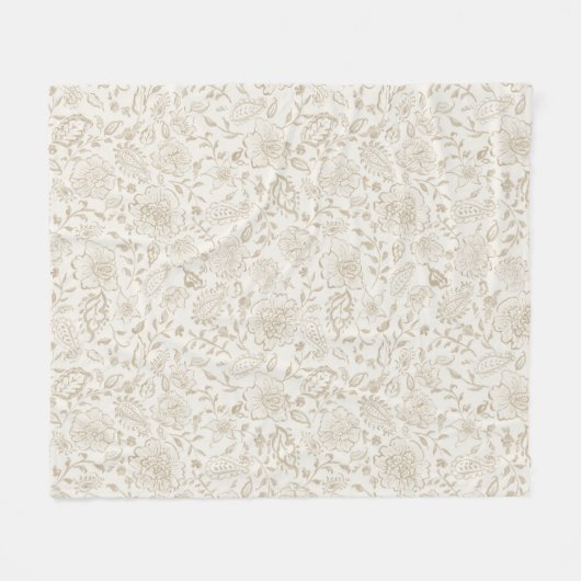 Bloemen waterverf geschetst fleece deken (Voorkant (Horizontaal))