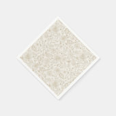 Bloemen  waterverf geschetst servet (Hoek)