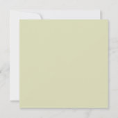 Bloemen waterverf groen Elegant vrijgezellenfeest Kaart (Achterkant)