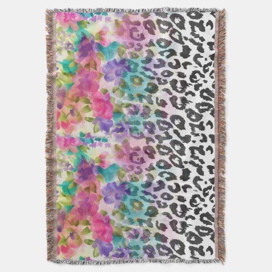  bloemen Waterverf handschilderlak Deken (Voorkant Verticaal)