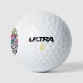  bloemen Waterverf handschilderlak Golfballen (Logo)