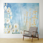  Bloemen Waterverf Huwelijk Achtergrond Wandkleed (In Situ (horizontaal))
