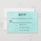 Bloemen Waterverf krans bruiloft RSVP (Achterkant)