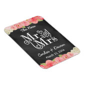 Bloemen Waterverf krijtbord bruiloft magneet (Rechterzijde)