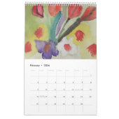 Bloemen Waterverf Kunst door MintCake100 Kalender (Feb 2026)