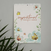 Bloemen Waterverf Kunst Inspirerend woorden arties Kalender