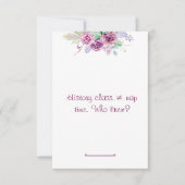 Bloemen waterverf leraar geschiedenis waardering bedankkaart (Voorkant)